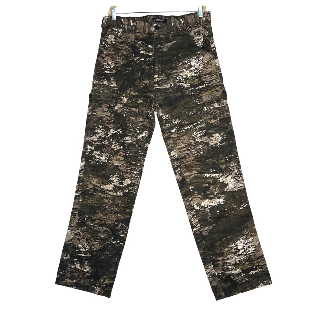 Huntworth Camo Cargo Pant Mens L Disruption Camouflage Hunting 38x32 Gorpcore